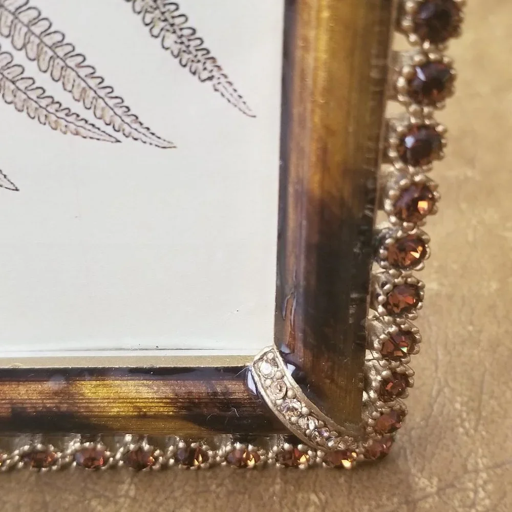 RARE JAY STRONGWATER LORRAINE LUCAS LEOPARD JUNGLE PAVE CRYSTAL ENAMEL FRAME